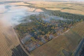 Големият пожар край Пловдив се е разгорял отново