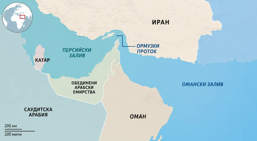 карта Оман Иран