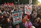 Хиляди германци простестират срещу AfD, която настъпва към още две провинции