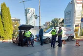 Владо Николов катастрофира на бензиностанция в София