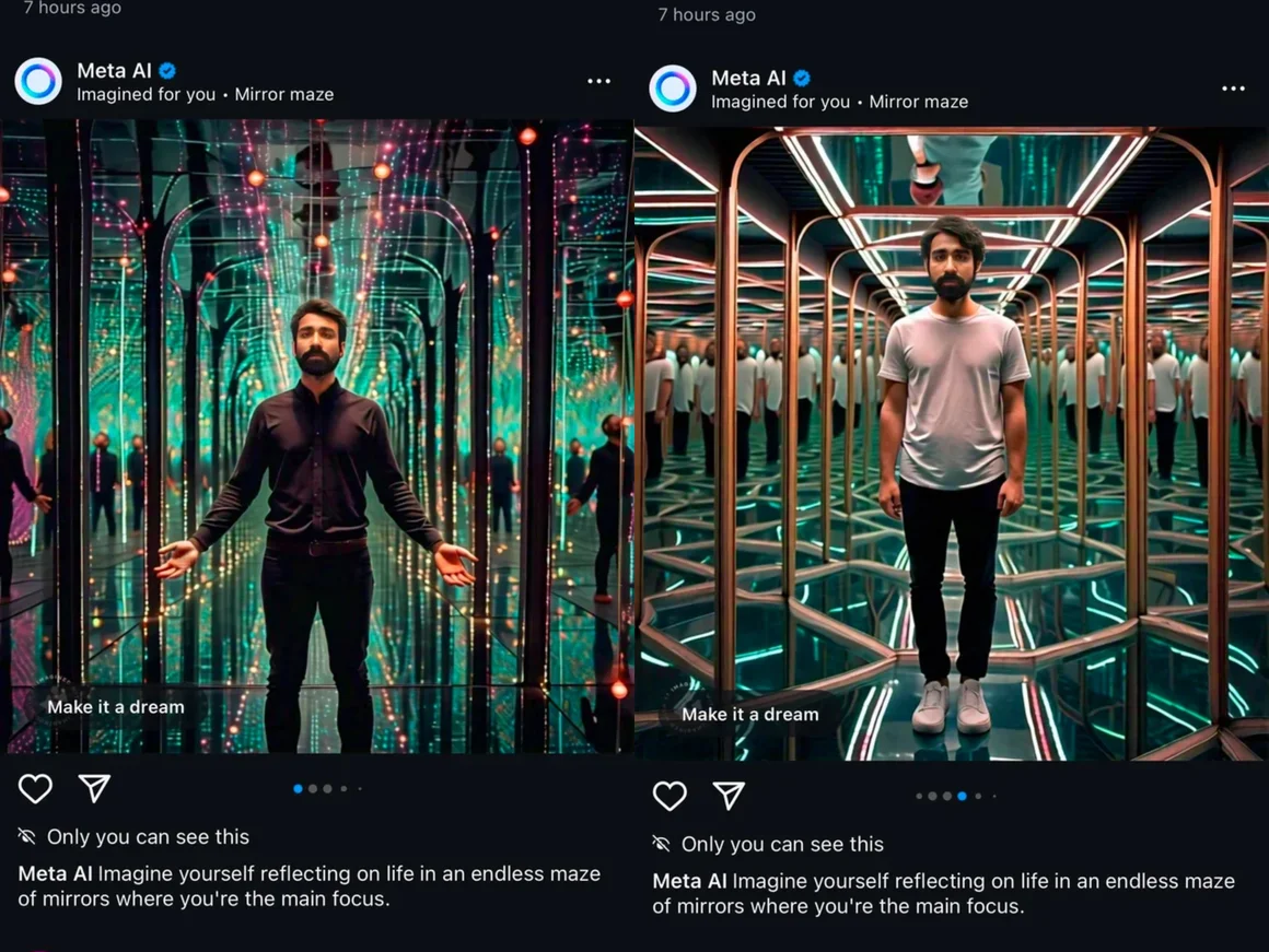 Instagram започна да генерира AI-снимки на потребители на Meta AI, без да ги пита
