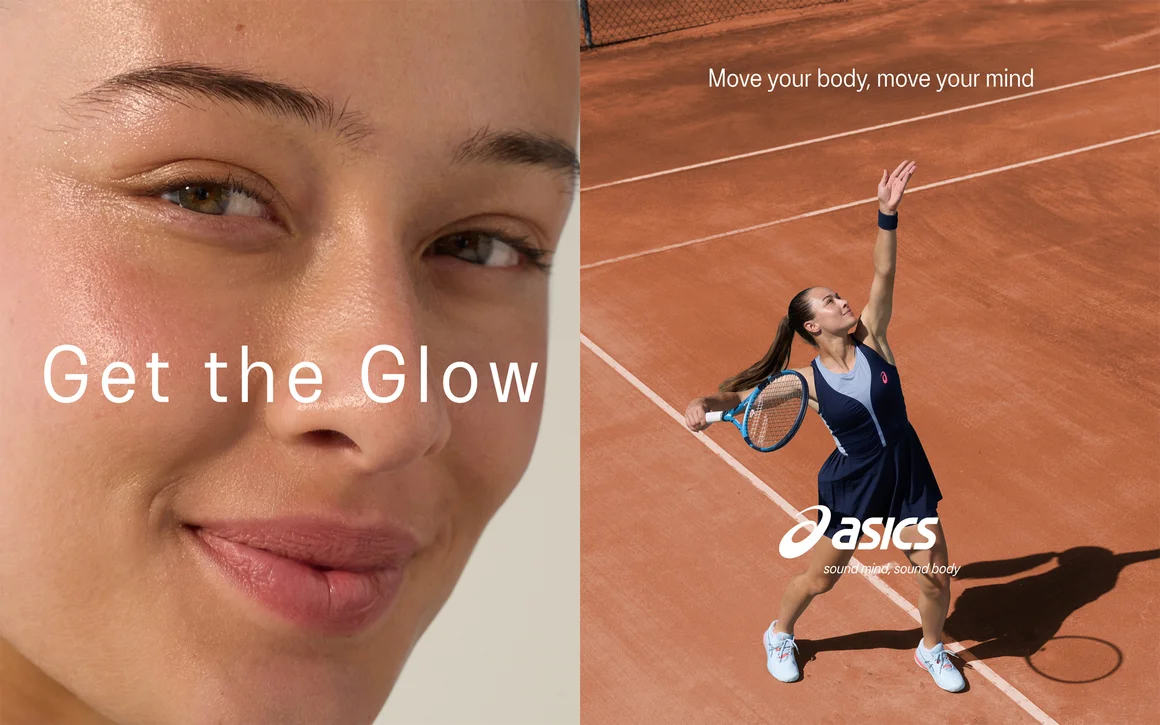 Кампания на ASICS показва лица след тренировка, за да подчертае блясъка отвътре