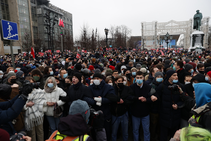 Над 2000 души са арестувани на протестите за Навални в Русия