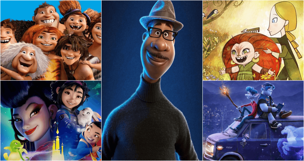 <p><strong>Най-добър анимационен филм </strong></p>
<p>The Croods: A New Age</p>
<p>Onward</p>
<p>Over The Moon</p>
<p>Soul</p>
<p>Wolfwalkers</p>