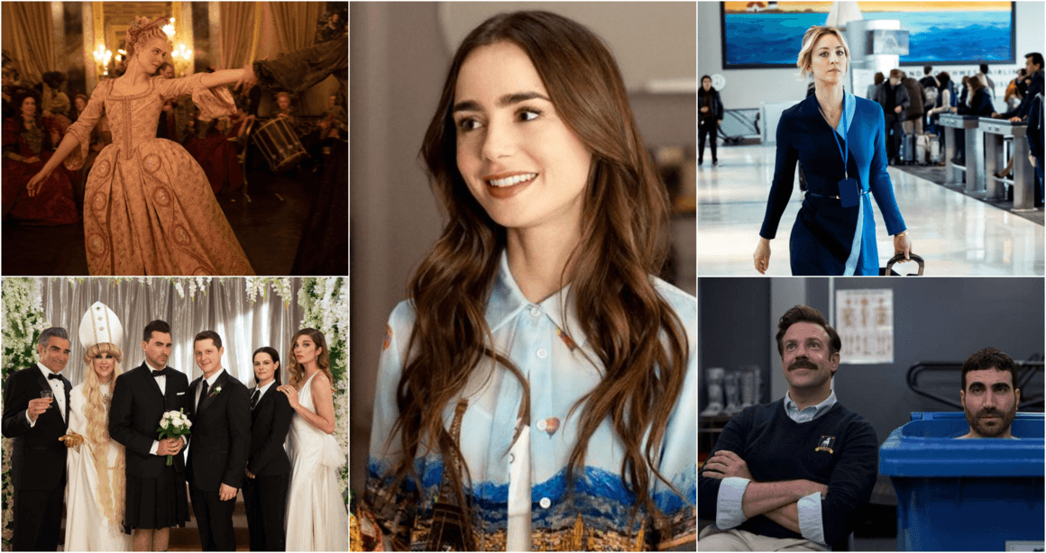 <p><strong>Най-добър комедиен сериал или мюзикъл </strong></p>
<p><a href="https://boulevardbulgaria.bg/articles/iskate-neshto-veselo-gledayte-emily-in-paris-po-netflix" target="_self">Emily in Paris (Netflix) </a></p>
<p>The Flight Attendant (HBO) </p>
<p>The Great (Hulu) </p>
<p>Schitt's Creek (POP TV) </p>
<p>Ted Lasso (Apple TV+)</p>