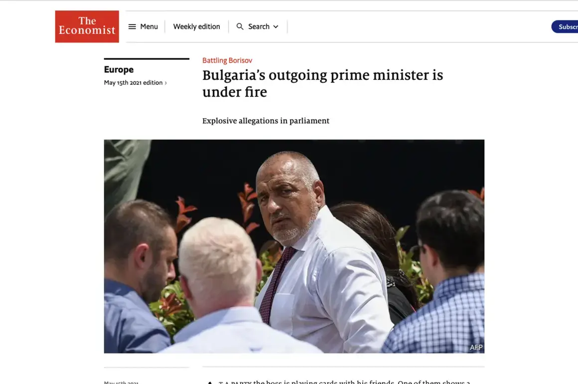 The Economist за скандала с Илчовски: Прилича на гангстерски филм, но босът е Бойко Борисов