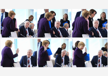 Моля, без ръкостискания. Дори с Ангела Меркел