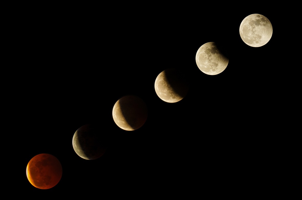 <p>Фазите на лунното затъмнение на 27 май </p>
