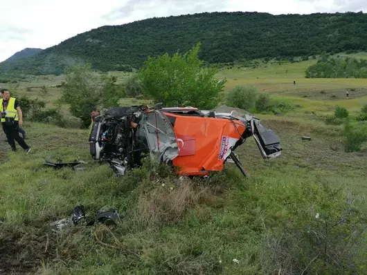 Състезател е ранен при катастрофа на Рали Сливен