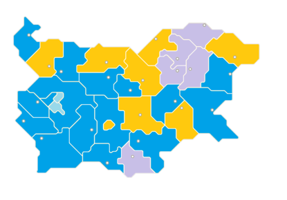 Резултатите от изборите по области: "Има такъв народ" отнема територии на ГЕРБ и БСП в България 