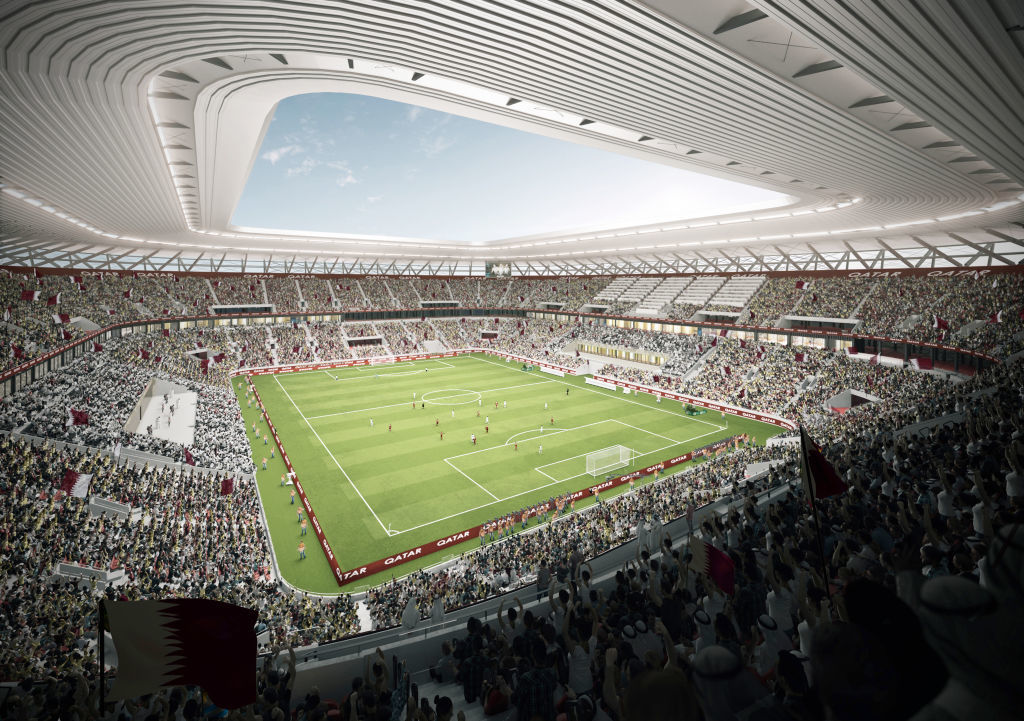 Катар изгражда първия "преносим стадион" от рециклирана стомана за световното през 2022