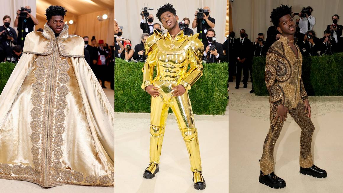 <p><strong>Lil Nas X</strong> представи три отделни костюма на Versace по време на церемонията</p>