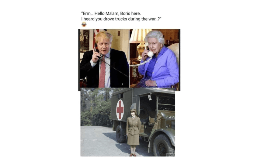 Ваше величество, вие не карахте ли камион по време на войната