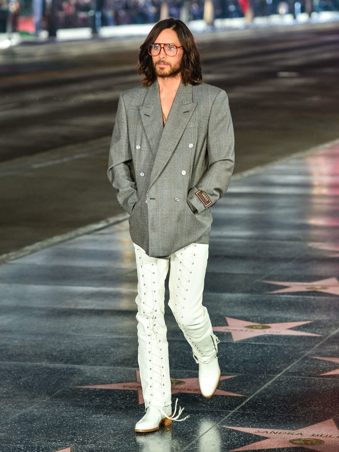 <p>Джаред Лето също стана модел на Gucci за шоуто. </p>