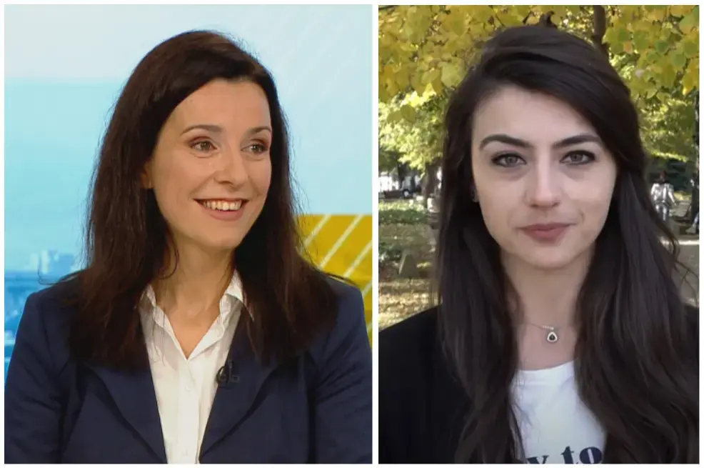 Лена Бориславова и Яна Балникова от ПП напуснаха Народното събрание, влизат в кабинета на Петков
