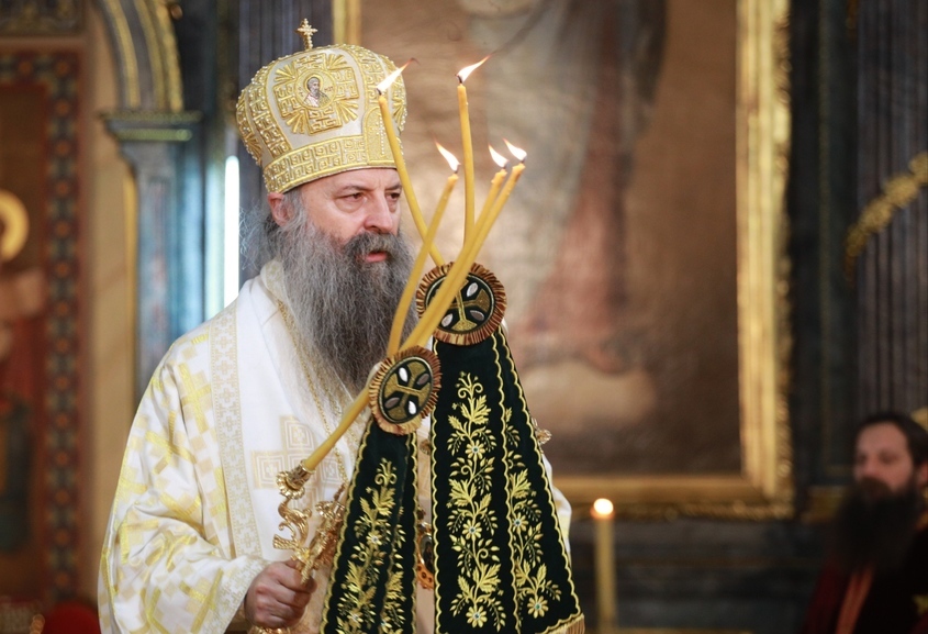 Сръбският патриарх Порфирий е заболял от Covid-19