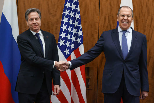 Държавният секретар на САЩ Антъни Блинкън и руският външен министър