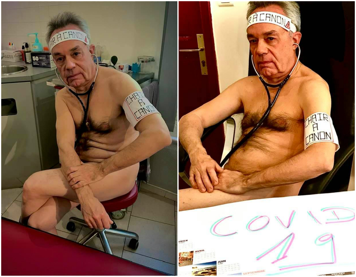 "Лекарите са пушечно месо": Гол протест заради липсата на предпазно облекло