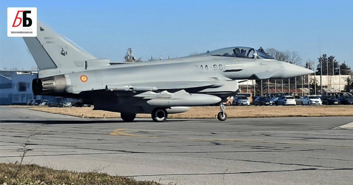Четирите испански самолета Eurofighter EF-2000 Typhoon II, които бяха изпратени