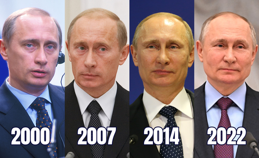 Лицето на Путин през годините: Открийте разликите 