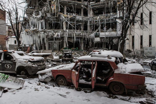Масовите руски удари по жилищни сгради болници и цивилни обекти