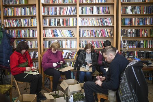 Библиотеки стават бомбоубежища Книгите се превръщат в щит срещу евентуална