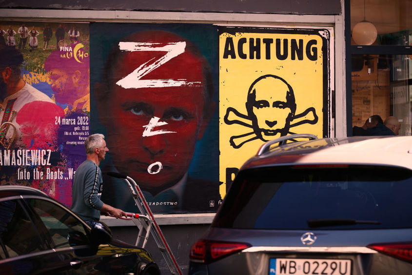 Затвор или глоба в Германия за афиширане на „Z“ - символ на руската агресия 
