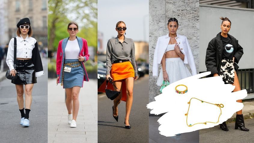 модните тенденции на пролет-лято 2022 - къси поли 