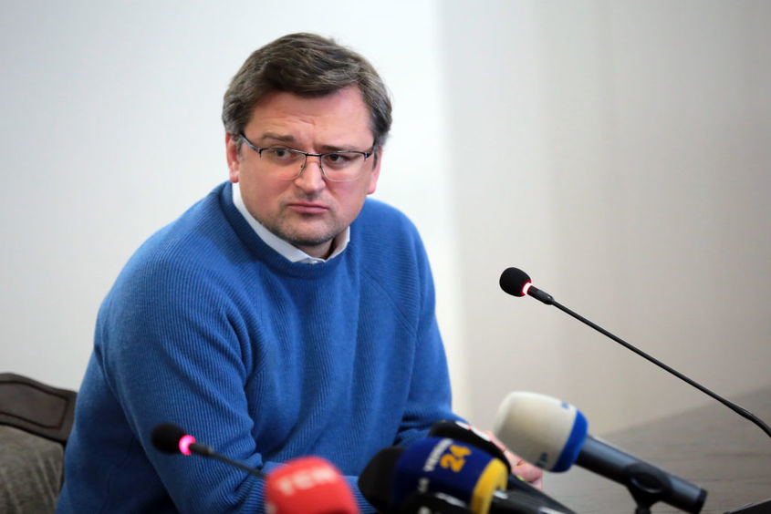 Външният министър на Украйна Дмитро Кулеба е в България