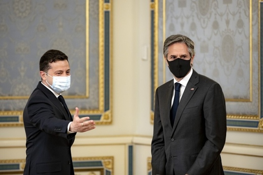 Зеленски се срещна с държавния секретар на САЩ в Киев