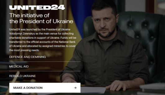 Украйна създаде обща дарителска платформа която да помогне на Киев