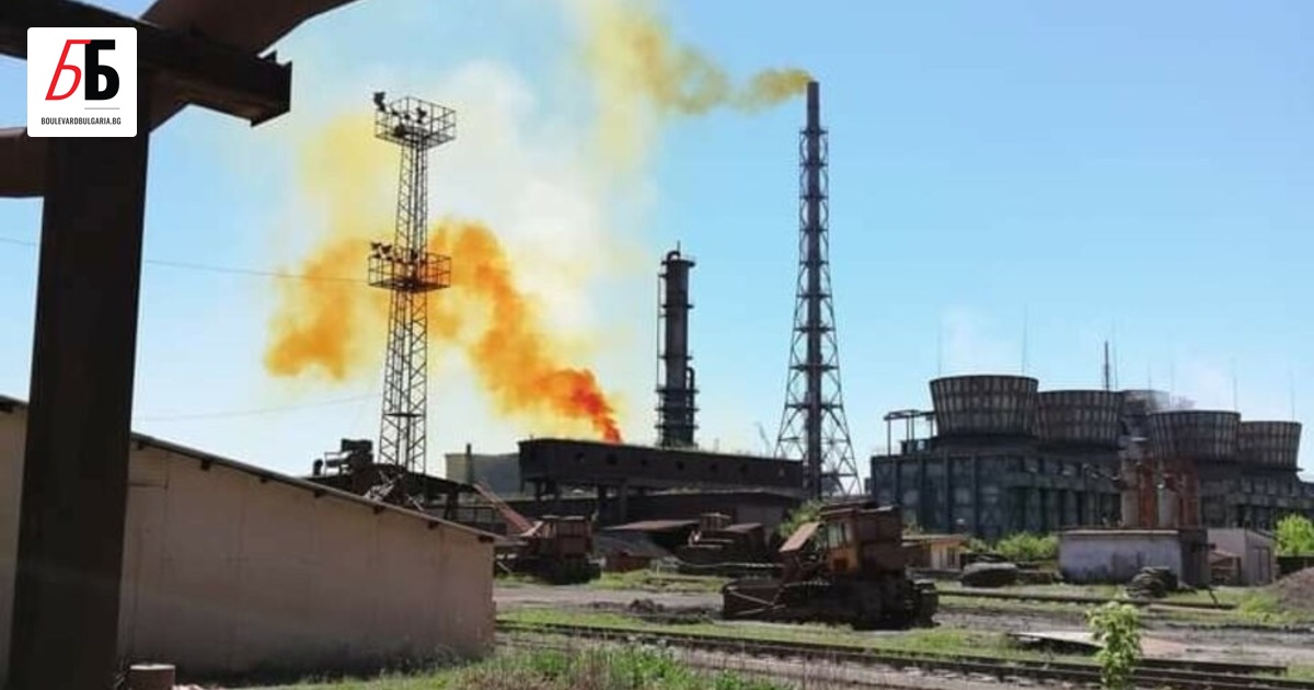 Активиране на предпазен клапан в цех на Неохим - Димитровград