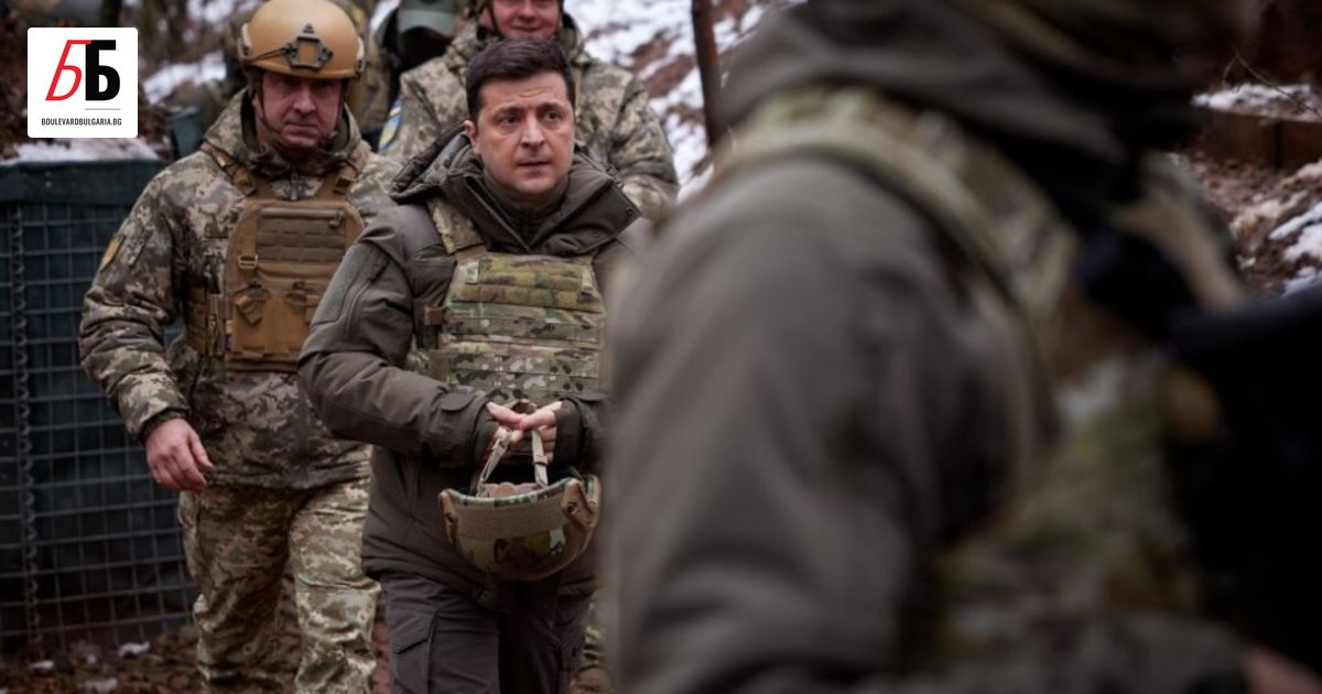 Украинският президент Володимир Зеленски посети войските в близост до фронтовата