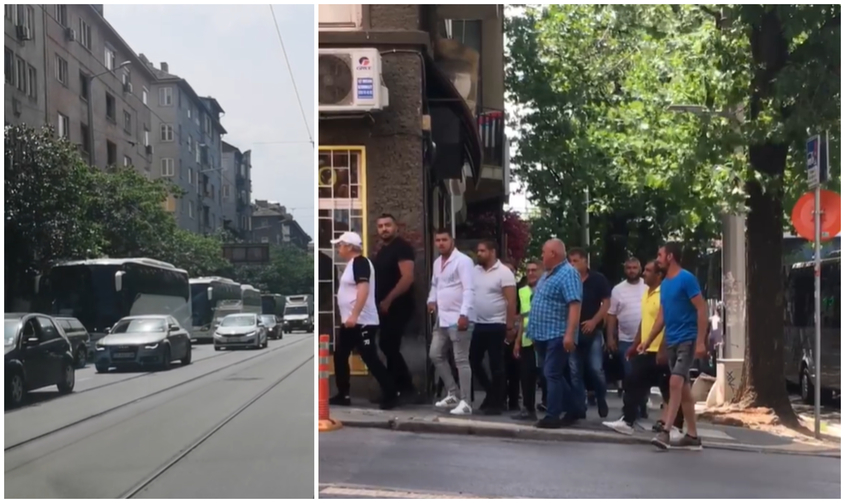 Керван от автобуси на "Дондуков": ДПС си доведе протестиращи преди вота на недоверие
