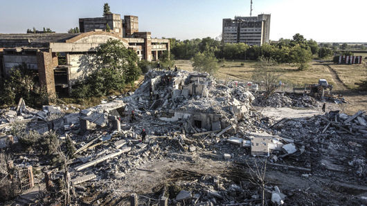 Мощни експлозии са чути в ранните часове в украинския град