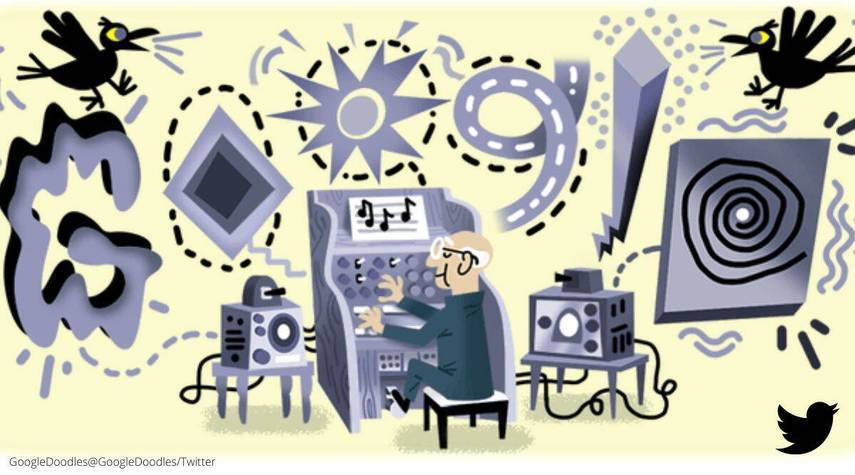 Google чества 112 години от рождението на Оскар Скала - пионерa на електронната музика