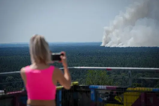 Взрив в полицейски склад в Берлин предизвика пожар в парка Груневалд