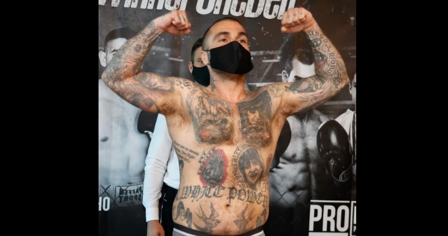 Татуировки "White Power" и "Кръв и чест": Как DAZN отмени мач на български боксьор 