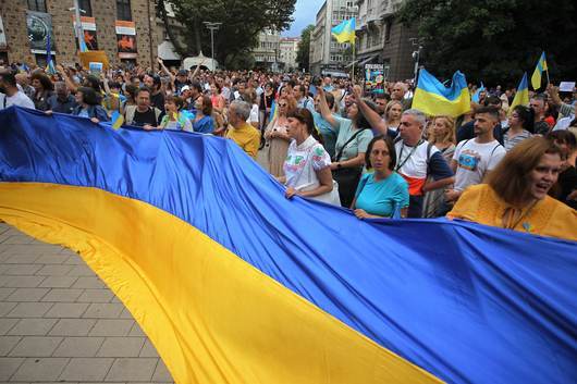 Шествието в подкрепа на Украйна: Денят на победата ще дойде