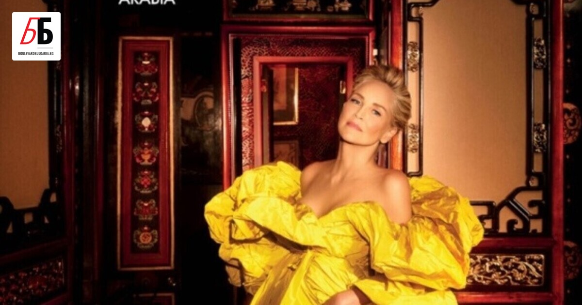 В последното си изгряване на корицата на Vogue Arabia, Шарън