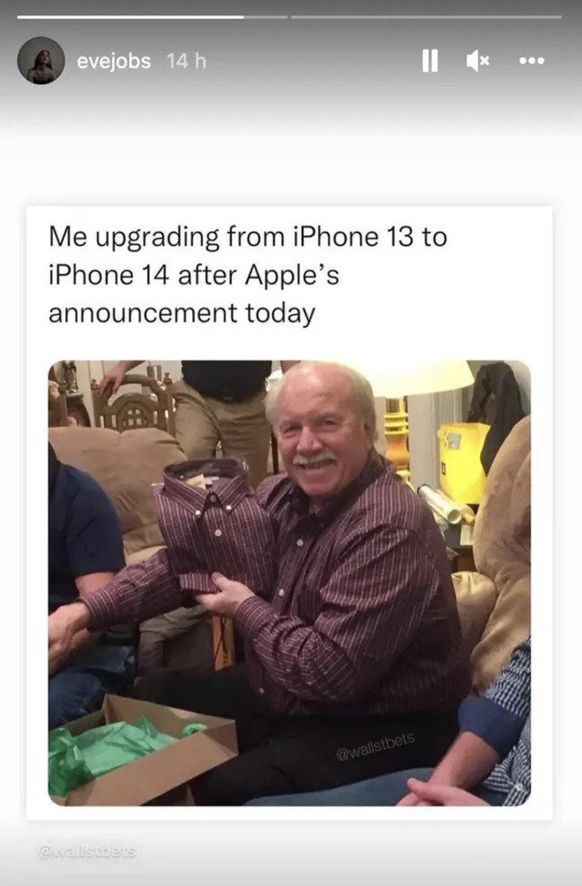 Ийв Джобс се подигра с "подобренията" в новия iPhone 14
