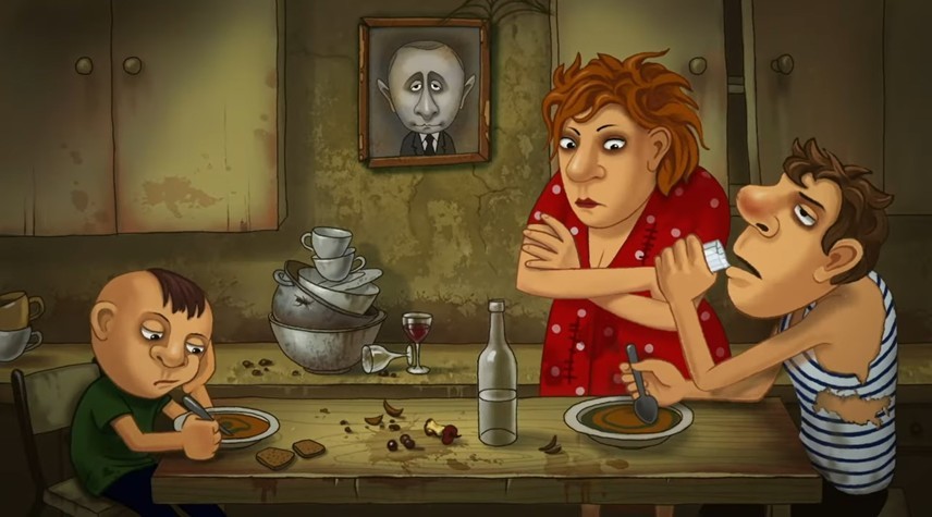 Живели в бедност и под звуците на пропаганда: Анимация разказва за "живота и смъртта" на руските окупатори