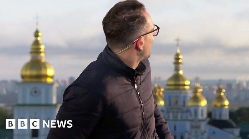 Ракетните удари по Киев попаднаха в пряко включване на BBC 