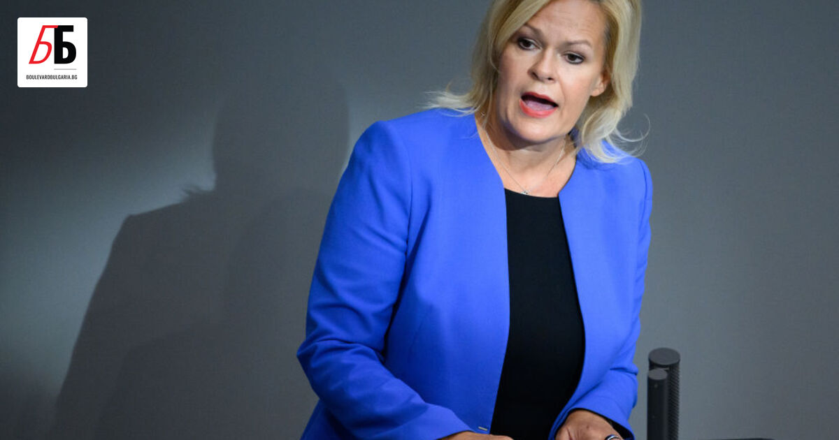 Федералният министър на вътрешните работи на Германия Нанси Фезер иска