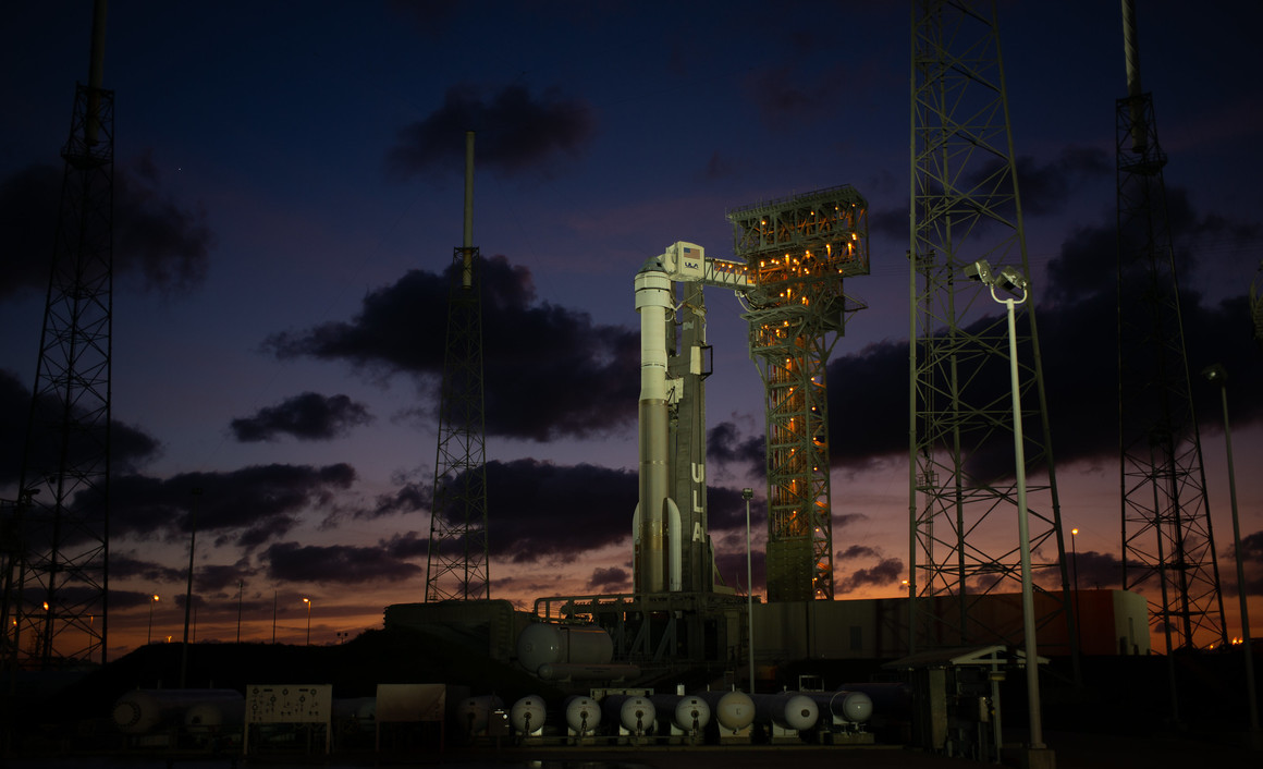 United Launch Alliance Atlas V ракета с Boeing’s CST-100 Starliner на борда.