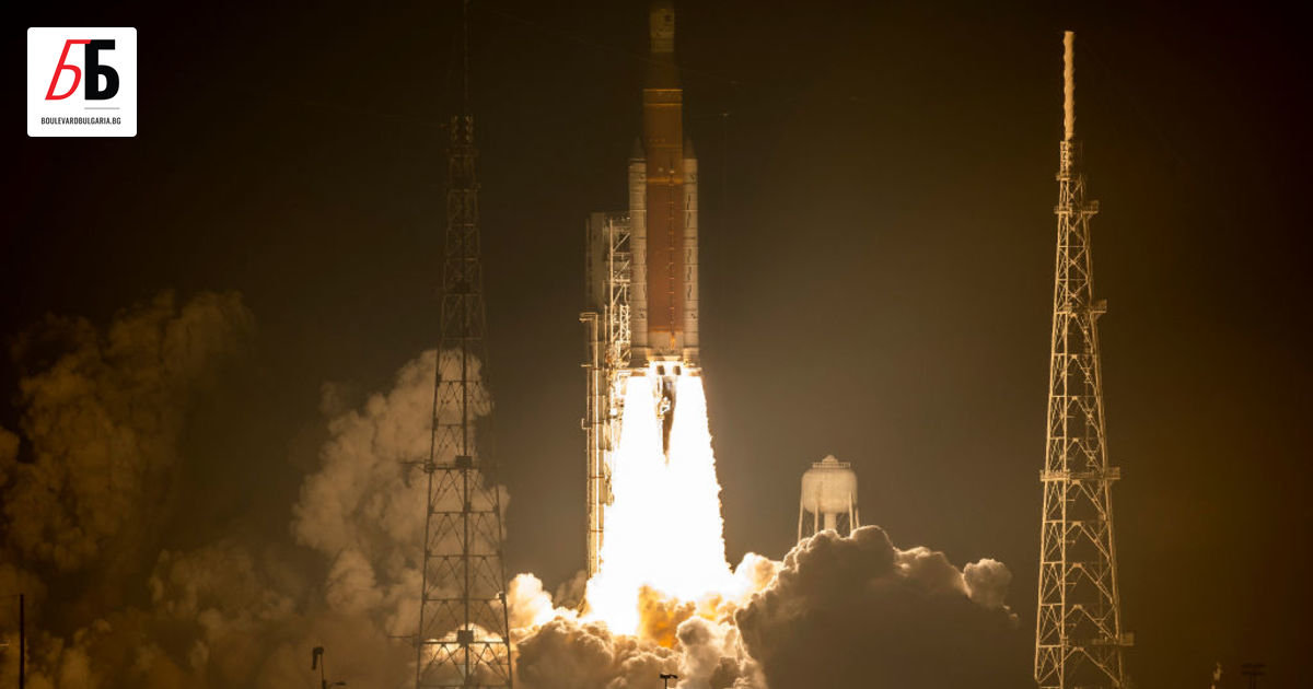 НАСА изстреля най-новата си свръхтежка ракета SLS за тестов полет