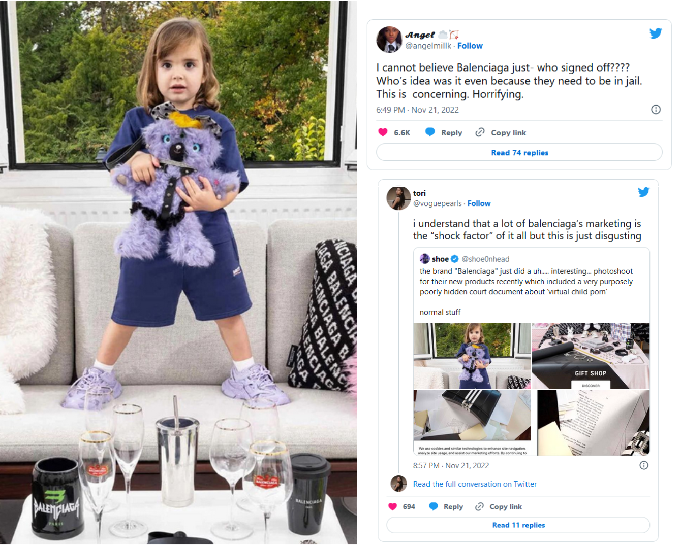 Balenciaga свалена рекламна кампания с деца