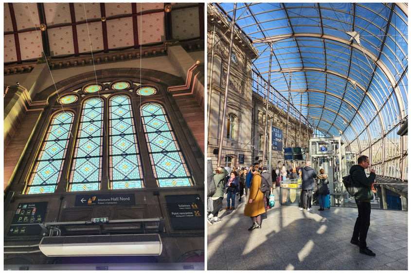 Samsung Galaxy Z Flip4 - гара Страсбург - интериор