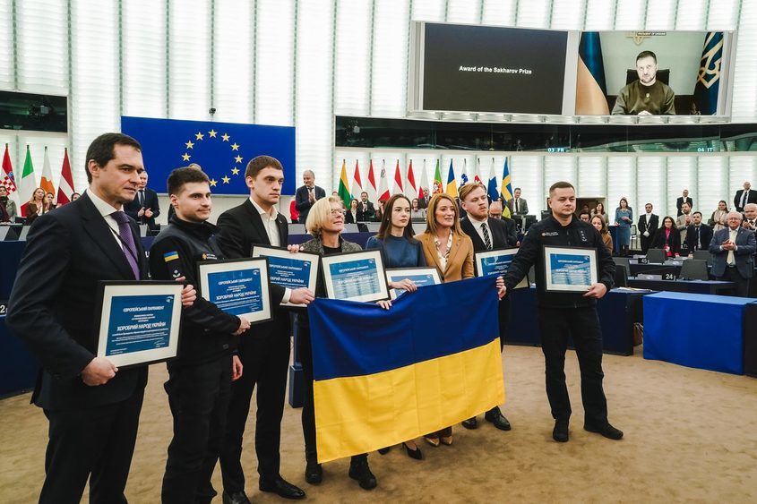 Героите на съпротивата в Украйна получиха наградата "Сахаров" на ЕП