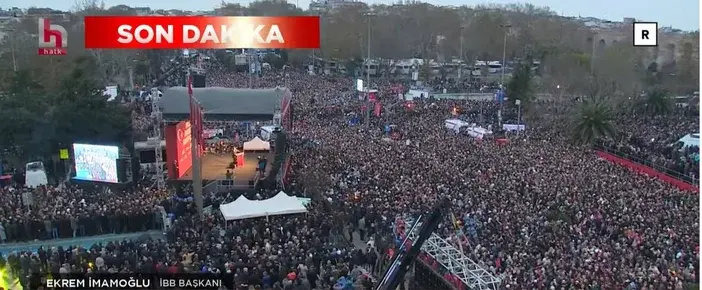 Хиляди се събраха на протест в Истанбул заради присъдата на кмета Екрем Имамоглу (Обновена)